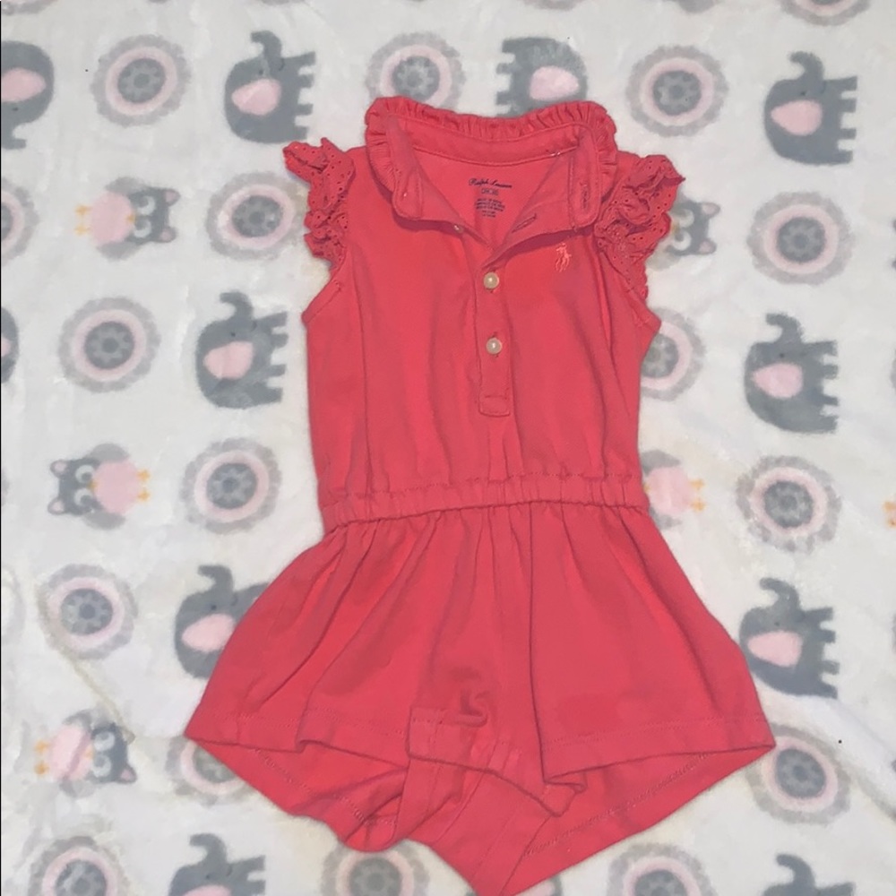 Baby girl Polo romper